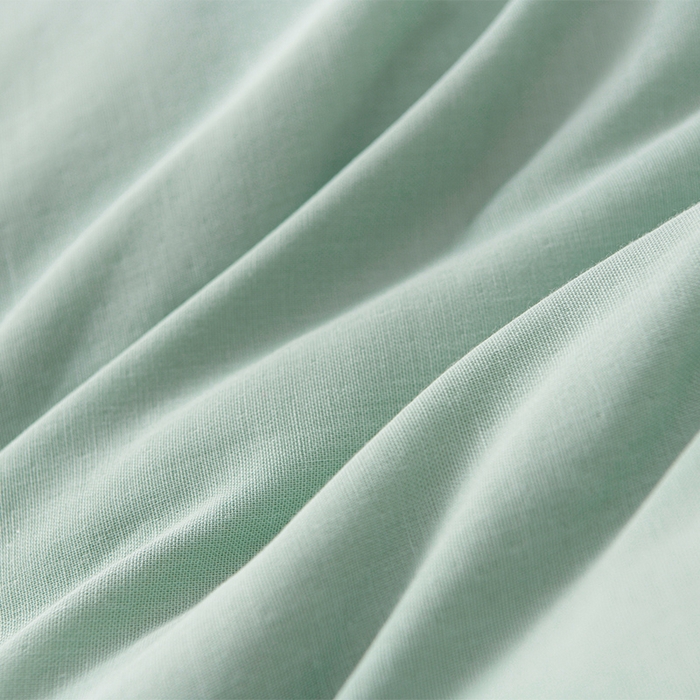 91家纺网 家纺一手货源 找家纺 金昱纺 2025新款A类全棉纯棉双层纱四件套 冬凌-绿