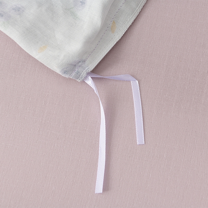 91家纺网 家纺一手货源 找家纺 金昱纺 2025新款A类全棉纯棉双层纱四件套 小蓝莓-紫