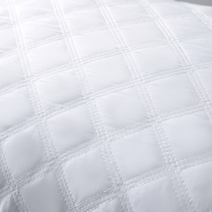 91家纺网 家纺一手货源 找家纺 佳尚枕芯 2025新款三格线亲肤羽丝棉酒店枕枕头枕芯 白色 48x74cm/只 高枕