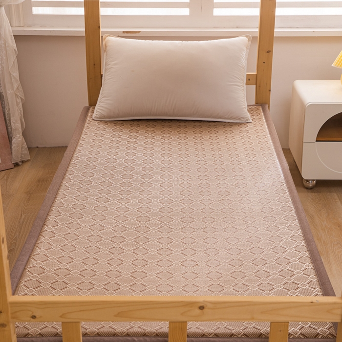 91家纺网 家纺一手货源 找家纺  （买家秀）（爆款花型 不断货）藤席地垫日式榻榻米床边垫子打地铺睡觉凉席藤席凉席床垫软垫学生宿舍床垫 冰藤回字格（学生床）