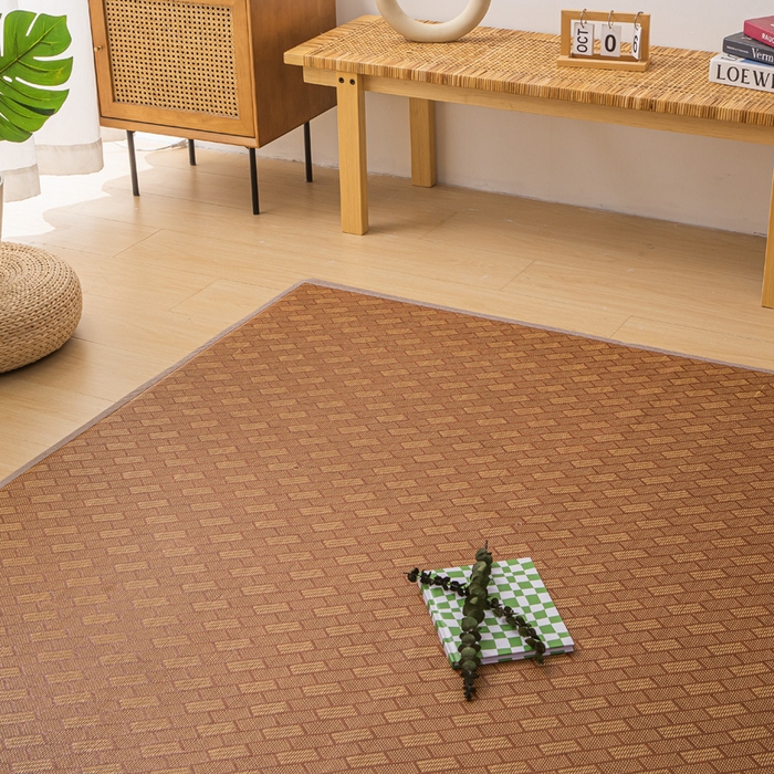 91家纺网 家纺一手货源 找家纺  （买家秀）（爆款花型 不断货）藤席地垫日式榻榻米床边垫子打地铺睡觉凉席藤席凉席床垫软垫学生宿舍床垫 镜框花