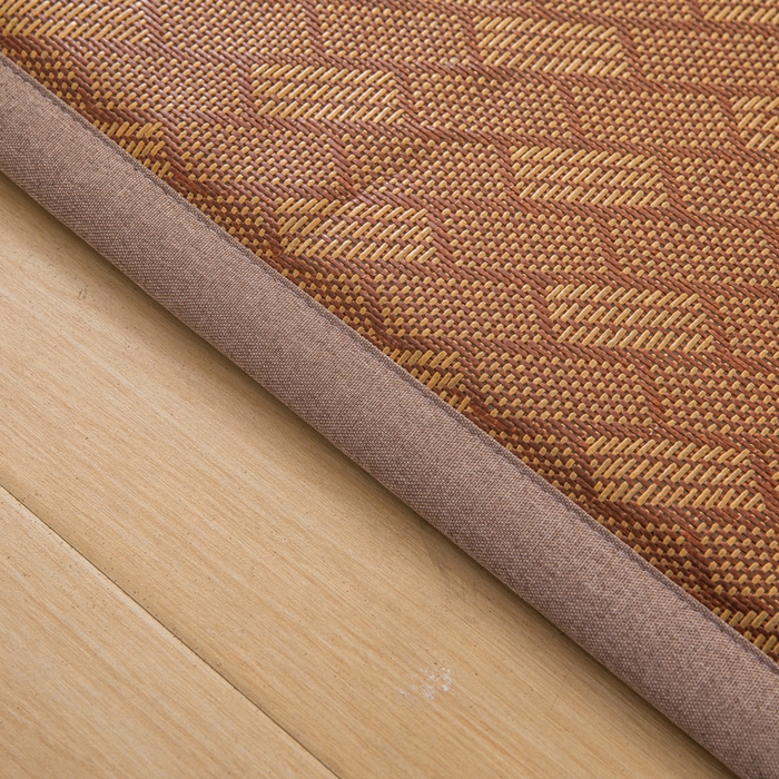 91家纺网 家纺一手货源 找家纺  （买家秀）（爆款花型 不断货）藤席地垫日式榻榻米床边垫子打地铺睡觉凉席藤席凉席床垫软垫学生宿舍床垫 镜框花