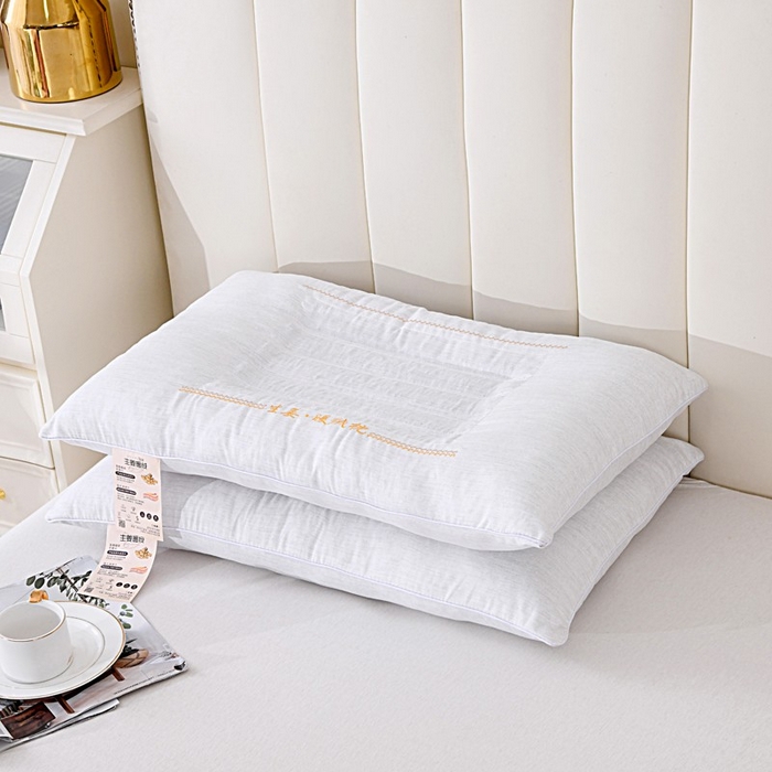 91家纺网 家纺一手货源 找家纺 （总）佳尚枕芯 2025新款生姜暖绒全棉护颈枕枕头枕芯