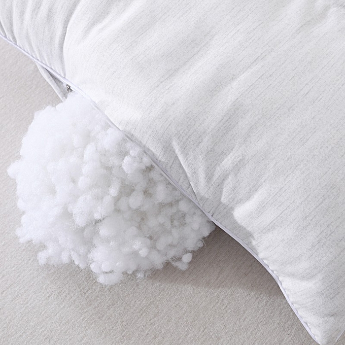 91家纺网 家纺一手货源 找家纺 佳尚枕芯 2025新款生姜暖绒全棉护颈枕枕头枕芯 灰 48x74cm/只