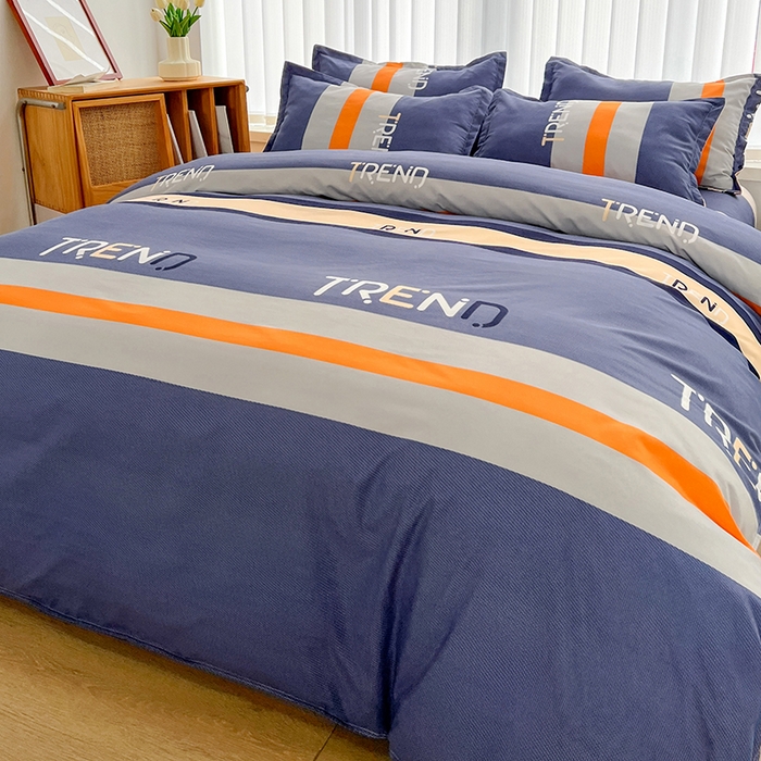 91家纺网 家纺一手货源 找家纺 简冠家纺 2025新款植物羊绒磨毛四件套 时光之城