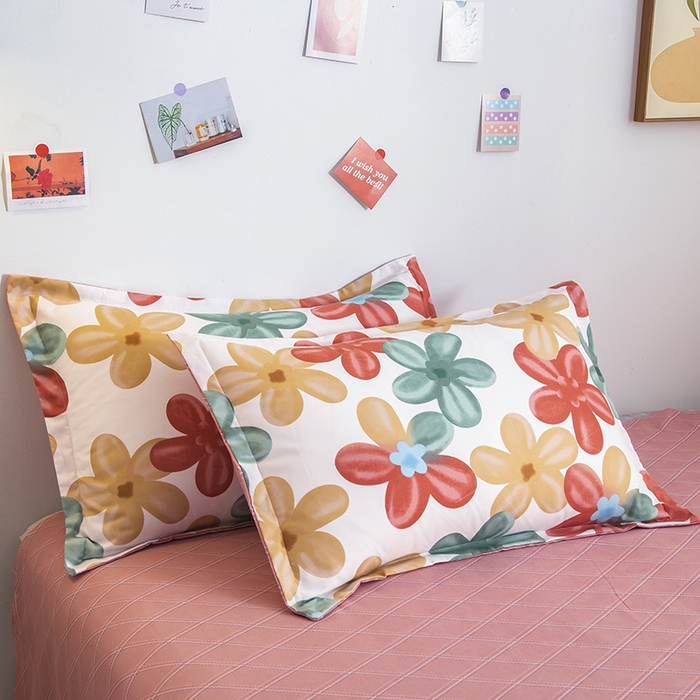 91家纺网 家纺一手货源 找家纺 简冠家纺 2025新款植物羊绒磨毛四件套 盈盈花香