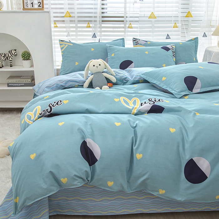 91家纺网 家纺一手货源 找家纺 简冠家纺 2025新款植物羊绒磨毛四件套 宜家田园