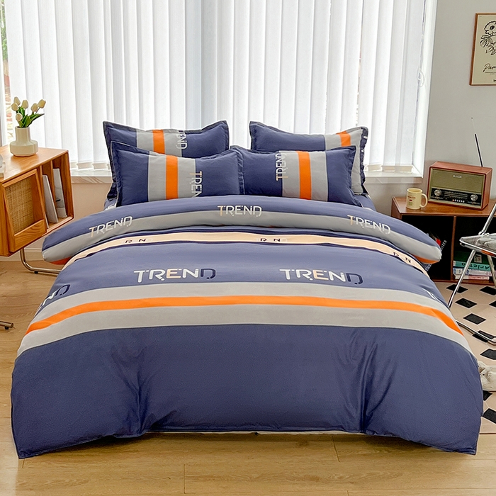 91家纺网 家纺一手货源 找家纺 简冠家纺 2025新款植物羊绒磨毛四件套 时光之城