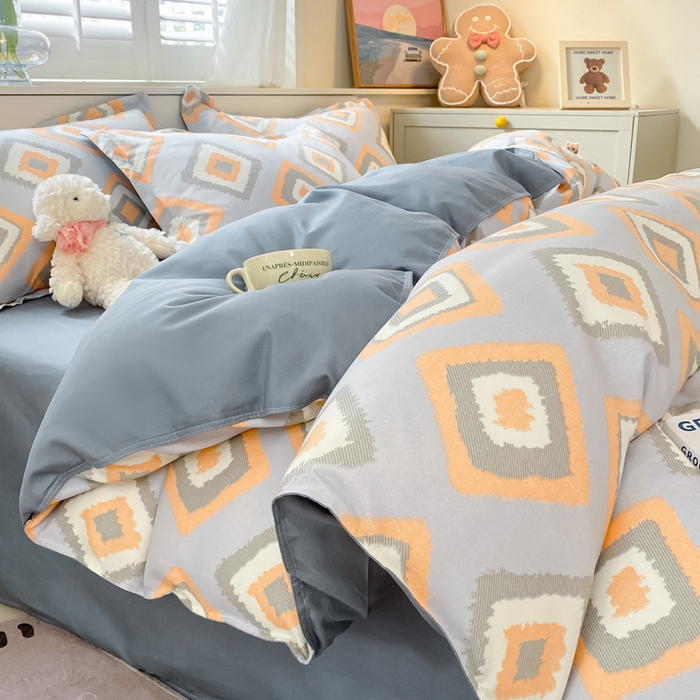 91家纺网 家纺一手货源 找家纺 简冠家纺 2025新款植物羊绒磨毛四件套 萨博