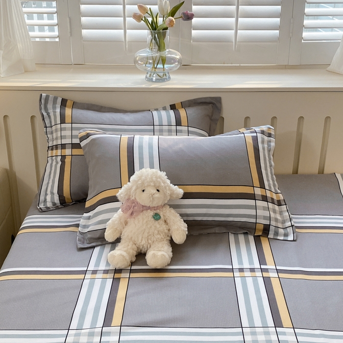 91家纺网 家纺一手货源 找家纺 简冠家纺 2025新款植物羊绒磨毛四件套 岁月静好