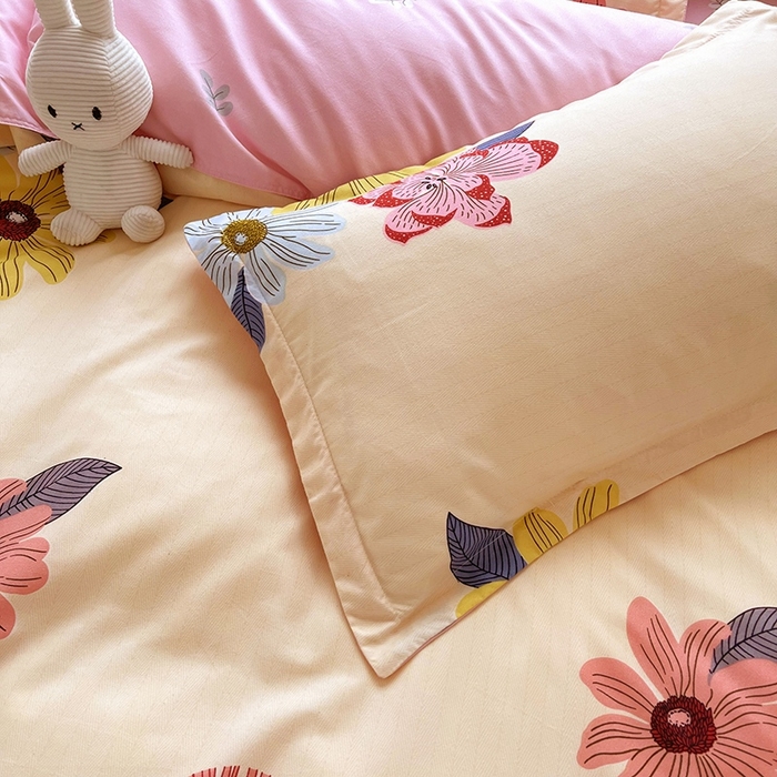 91家纺网 家纺一手货源 找家纺 简冠家纺 2025新款植物羊绒磨毛四件套 香榭丽舍