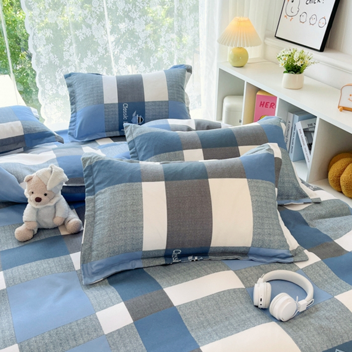 91家纺网 家纺一手货源 找家纺 简冠家纺 2025新款植物羊绒磨毛四件套 绅士范