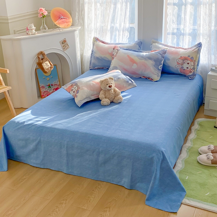 91家纺网 家纺一手货源 找家纺 简冠家纺 2025新款植物羊绒磨毛四件套 优漫卡通