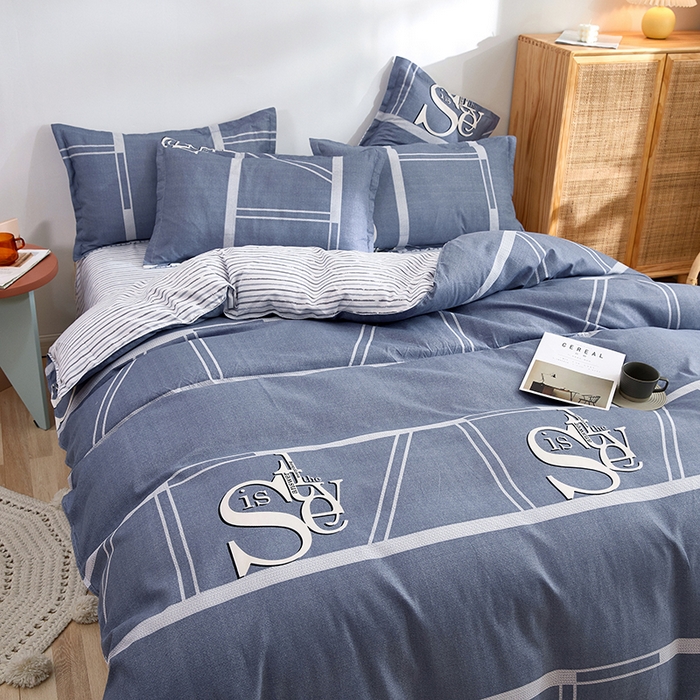 91家纺网 家纺一手货源 找家纺 简冠家纺 2025新款植物羊绒磨毛四件套 新视觉