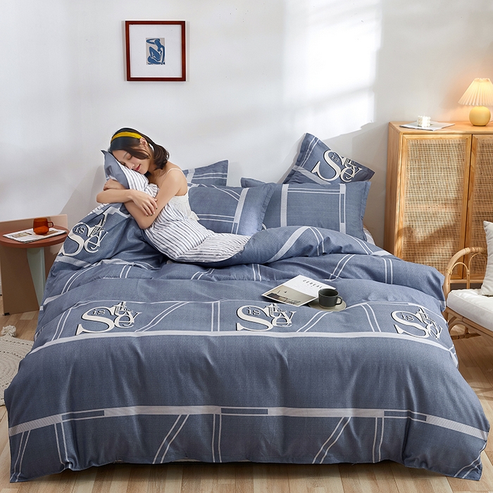 91家纺网 家纺一手货源 找家纺 简冠家纺 2025新款植物羊绒磨毛四件套 新视觉