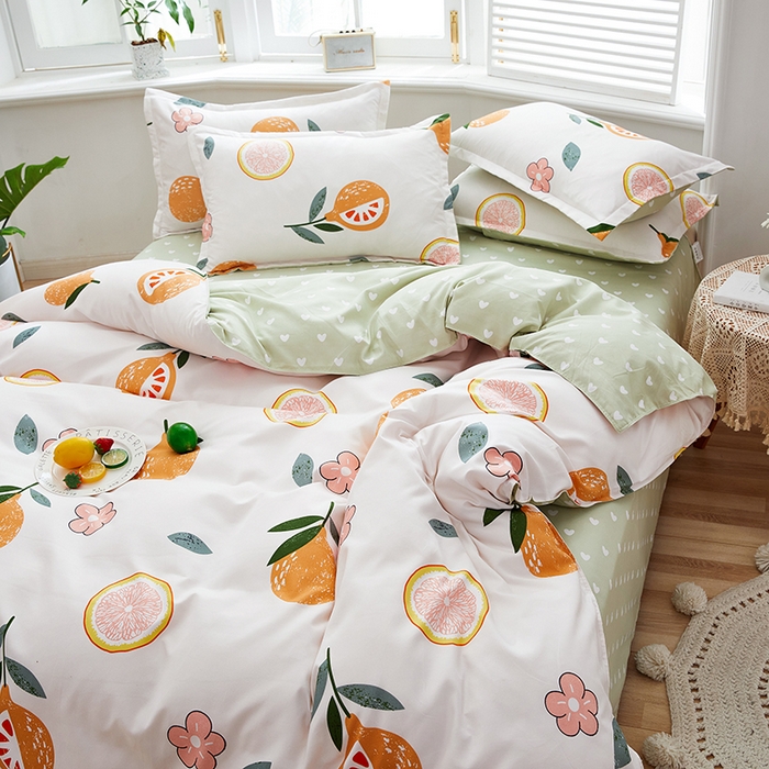 91家纺网 家纺一手货源 找家纺 简冠家纺 2025新款植物羊绒磨毛四件套 七分甜  米