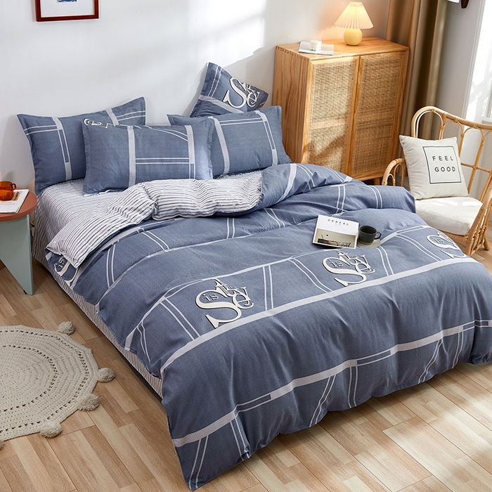 91家纺网 家纺一手货源 找家纺 简冠家纺 2025新款植物羊绒磨毛四件套 新视觉