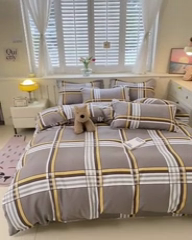 91家纺网 家纺一手货源 找家纺 简冠家纺 2025新款植物羊绒磨毛四件套 岁月静好