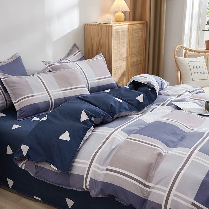 91家纺网 家纺一手货源 找家纺 简冠家纺 2025新款植物羊绒磨毛四件套 萨尔