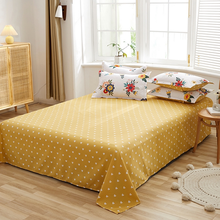 91家纺网 家纺一手货源 找家纺 简冠家纺 2026新款植物羊绒磨毛四件套 花开 米