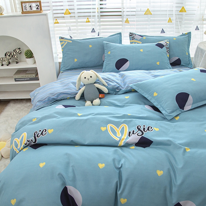 91家纺网 家纺一手货源 找家纺 简冠家纺 2025新款植物羊绒磨毛四件套 宜家田园