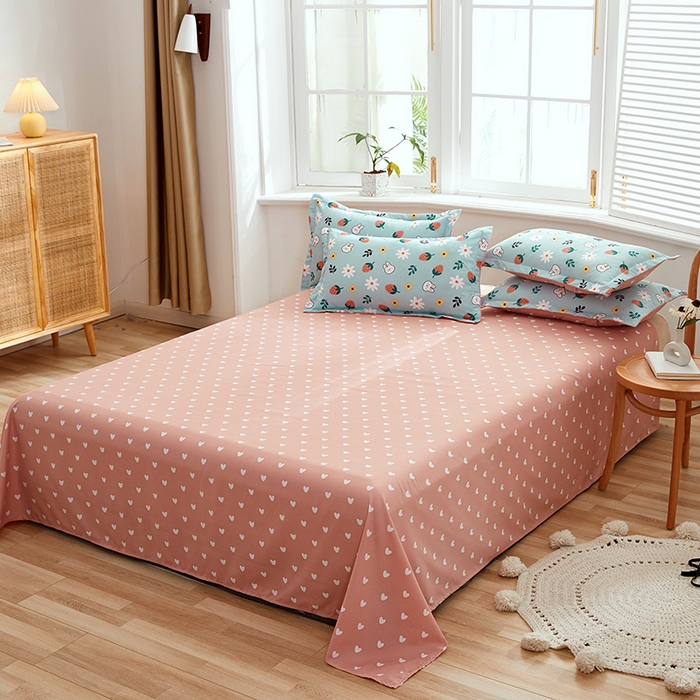 91家纺网 家纺一手货源 找家纺 简冠家纺 2025新款植物羊绒磨毛四件套 恋爱小雏菊 兰