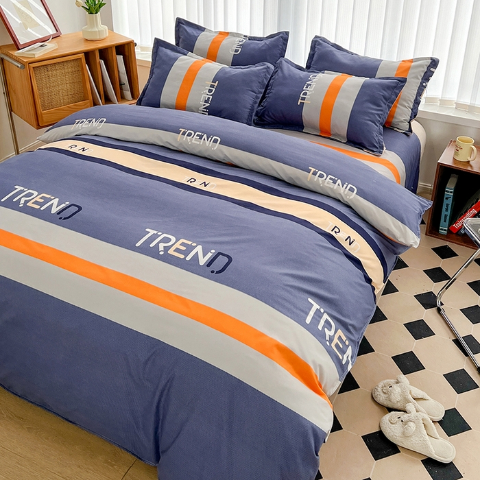 91家纺网 家纺一手货源 找家纺 简冠家纺 2025新款植物羊绒磨毛四件套 时光之城