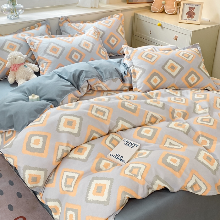 91家纺网 家纺一手货源 找家纺 简冠家纺 2025新款植物羊绒磨毛四件套 萨博