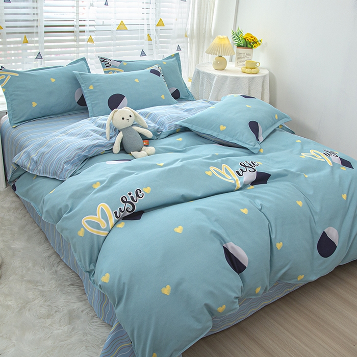 91家纺网 家纺一手货源 找家纺 简冠家纺 2025新款植物羊绒磨毛四件套 宜家田园