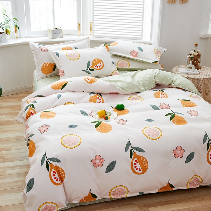 91家纺网 家纺一手货源 找家纺 简冠家纺 2025新款植物羊绒磨毛四件套 七分甜  米