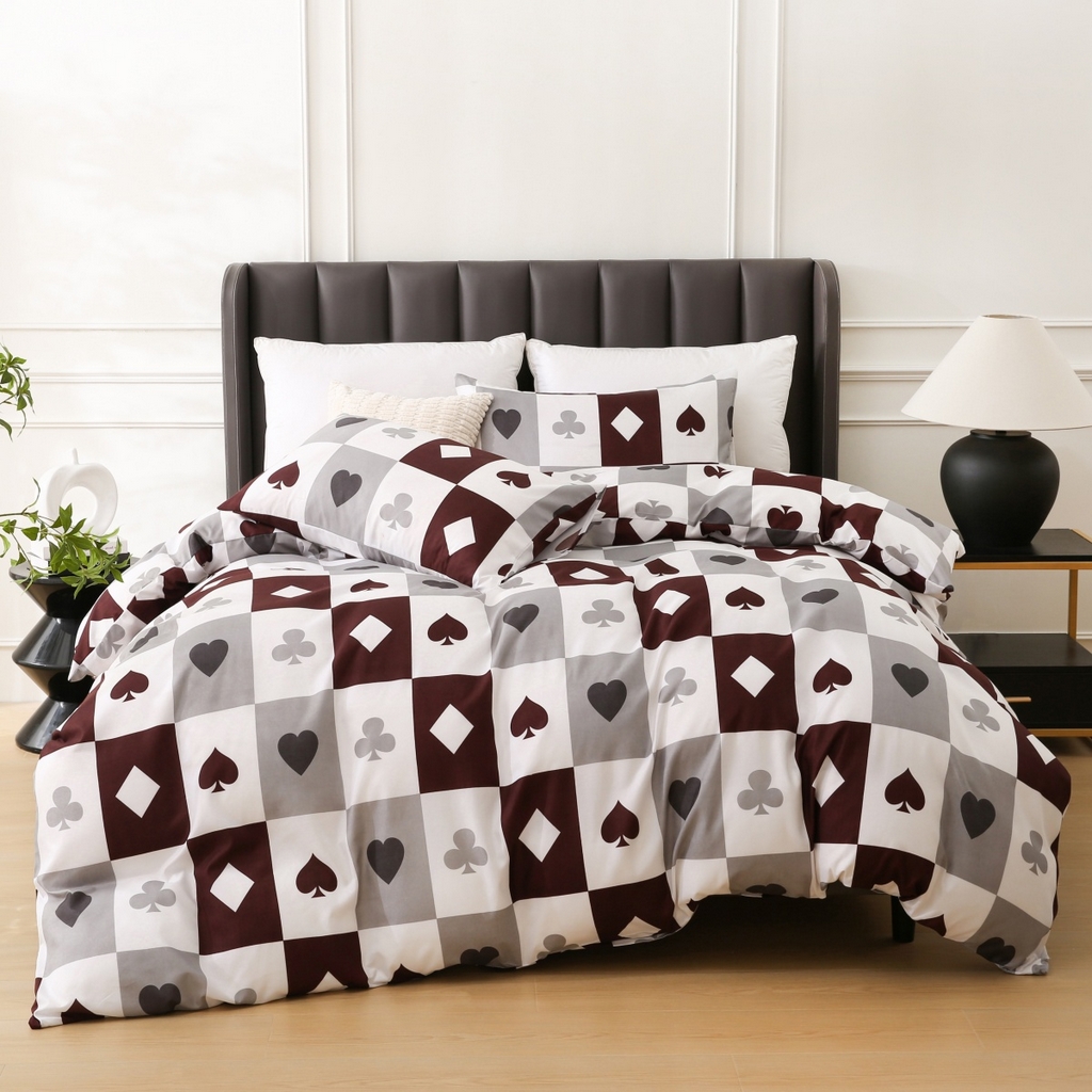 91家纺网 家纺一手货源 找家纺 子不语家纺2025新款跨境外贸 大版印花三件套亚马逊Temu速卖 通Shein沃尔玛专供 87扑克