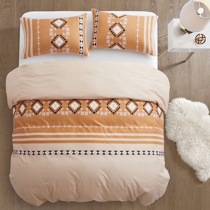 子不语家纺2025新款跨境外贸 大版印花三件套亚马逊Temu速卖 通Shein沃尔玛专供 90波西米亚