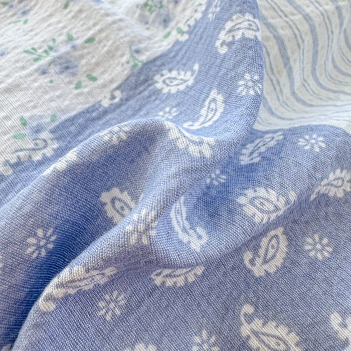 91家纺网 家纺一手货源 找家纺 艾特你 2025新款直播新款云感双层纱镂空花边四件套 花边款-半亩花田