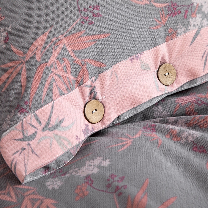 91家纺网 家纺一手货源 找家纺 库里梦家纺 2025新款A类复古提花双层纱四件套 枫华