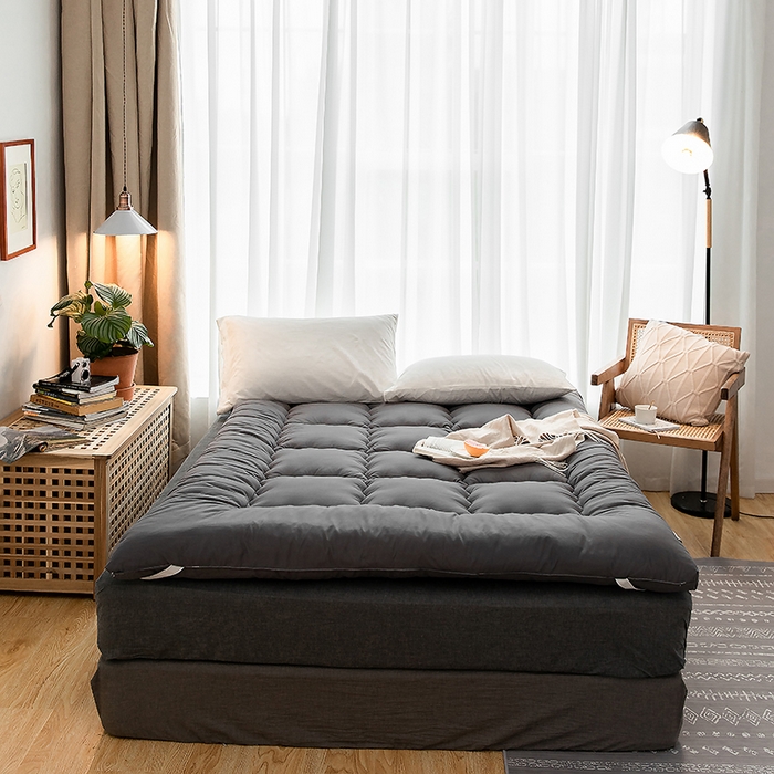 91家纺网 家纺一手货源 找家纺 （总）VIP被业 2025新款学生宿舍床垫三四六件套被褥非纯棉单人床用品印花软床垫