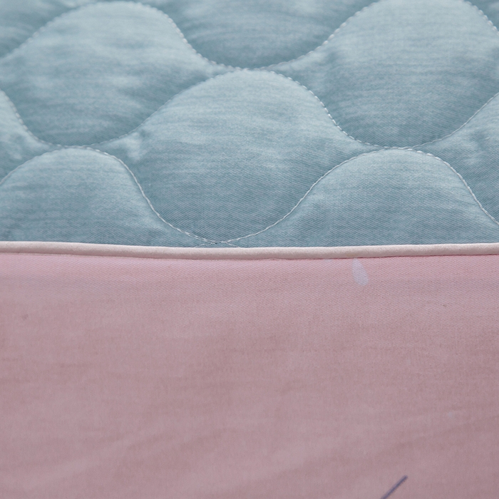 91家纺网 家纺一手货源 找家纺 （总）爱妮玖玖 2025新款全套夹棉床裙床笠四件套夏风款