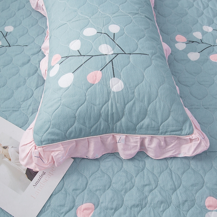 91家纺网 家纺一手货源 找家纺 （总）爱妮玖玖 2025新款全套夹棉床裙床笠四件套夏风款