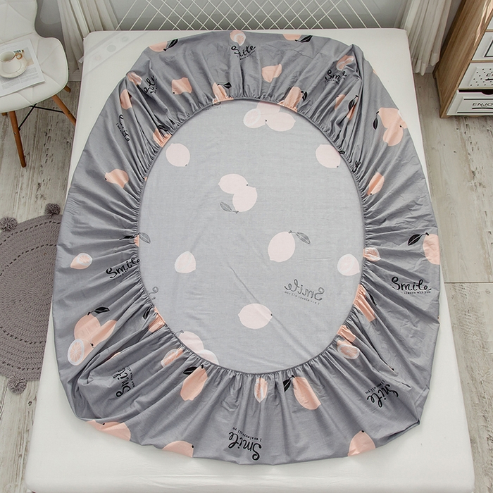 91家纺网 家纺一手货源 找家纺 爱妮玖玖 2025新款夏风系列单层床笠 柠檬派对