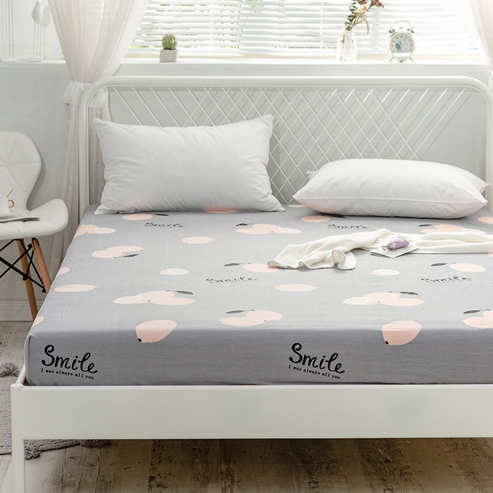 91家纺网 家纺一手货源 找家纺 爱妮玖玖 2025新款夏风系列单层床笠 柠檬派对