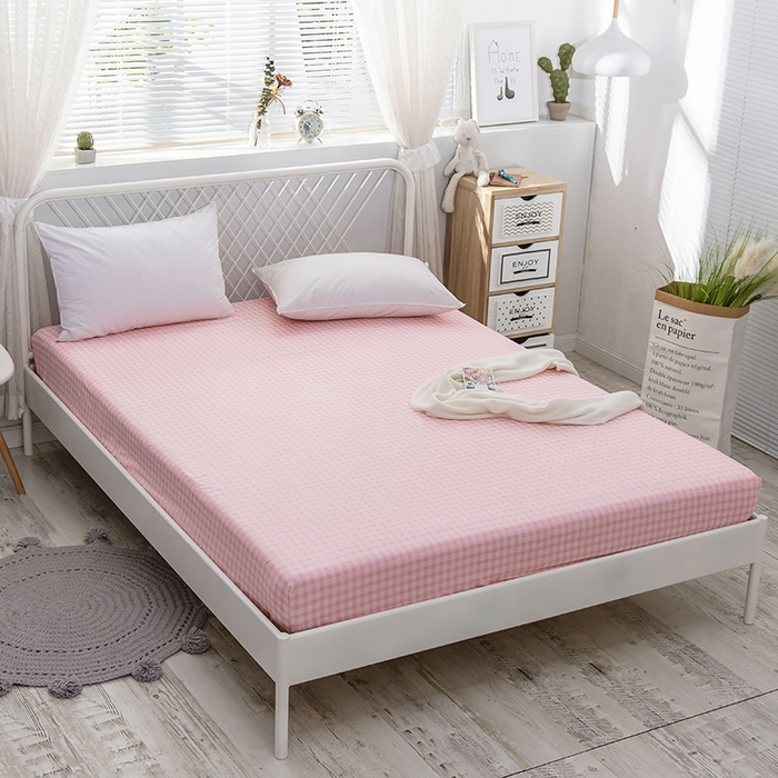 爱妮玖玖 2025新款夏风系列单层床笠 红格