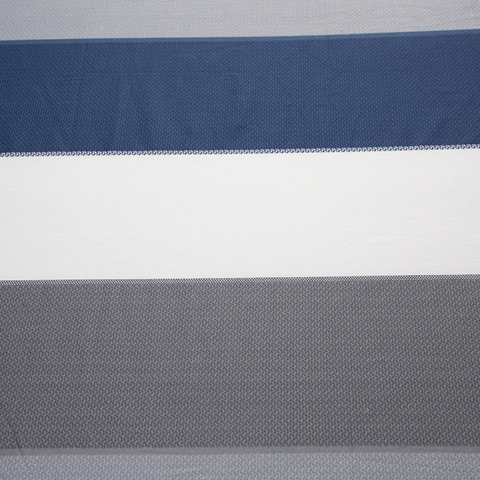 91家纺网 家纺一手货源 找家纺 爱妮玖玖 2025新款夏风系列单层床笠 灰蓝条