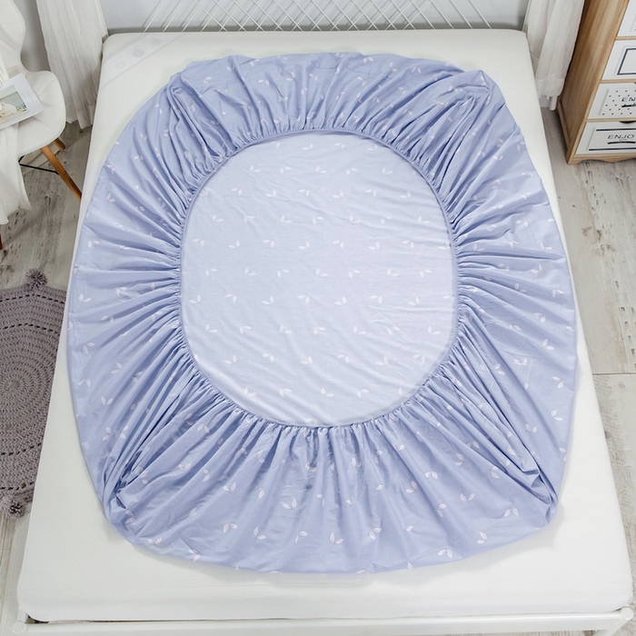 91家纺网 家纺一手货源 找家纺 爱妮玖玖 2025新款夏风系列单层床笠 灰叶子