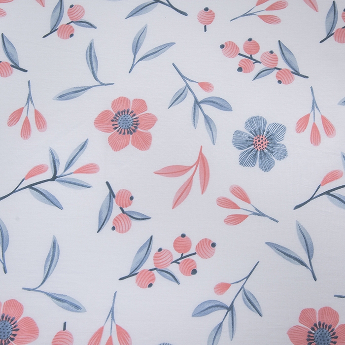 91家纺网 家纺一手货源 找家纺 爱妮玖玖 2025新款夏风系列单层床笠 悠悠花香