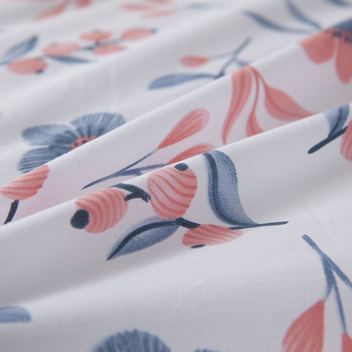 91家纺网 家纺一手货源 找家纺 爱妮玖玖 2025新款夏风系列单层床笠 悠悠花香