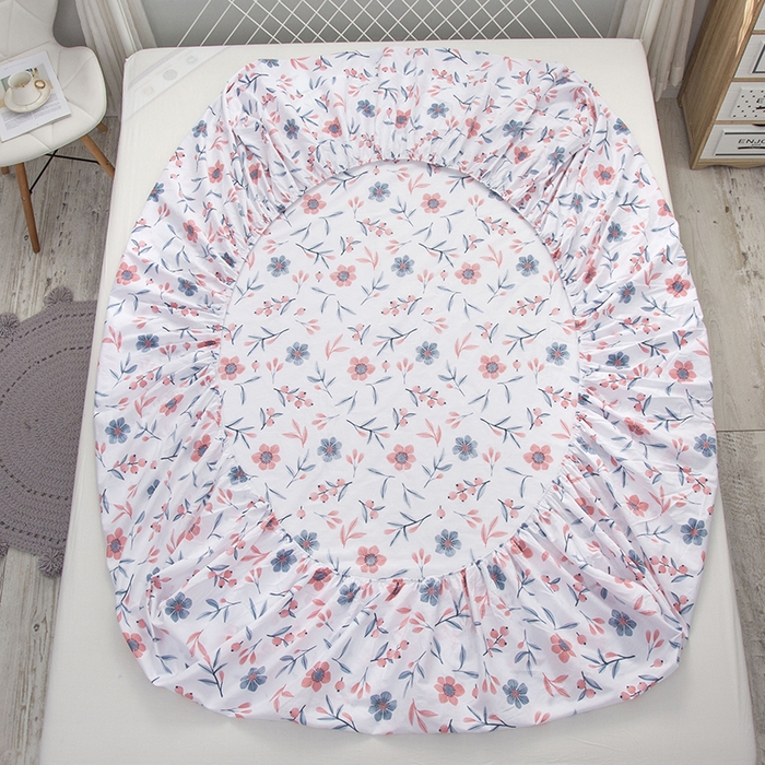 91家纺网 家纺一手货源 找家纺 爱妮玖玖 2025新款夏风系列单层床笠 悠悠花香