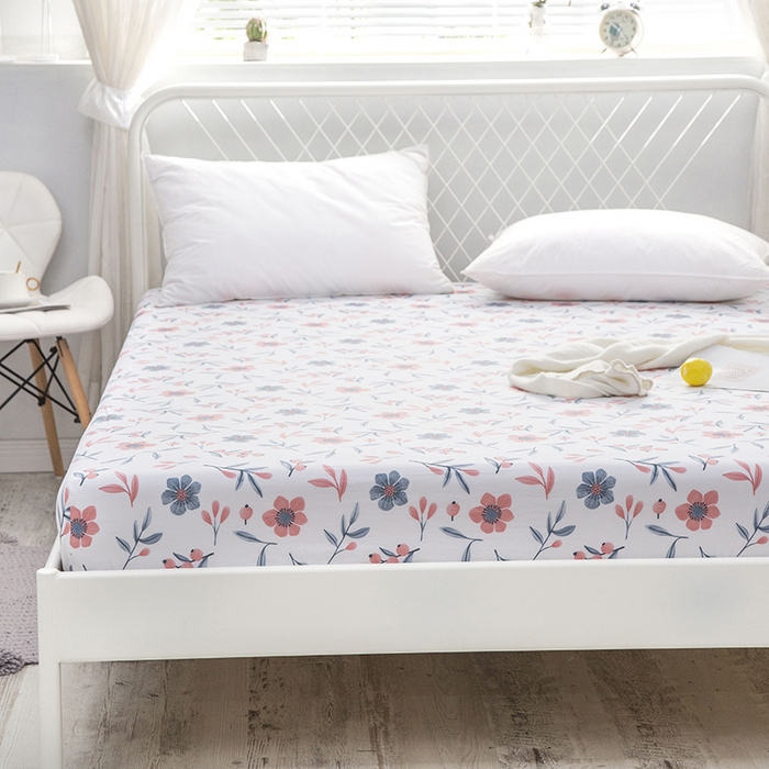 91家纺网 家纺一手货源 找家纺 爱妮玖玖 2025新款夏风系列单层床笠 悠悠花香