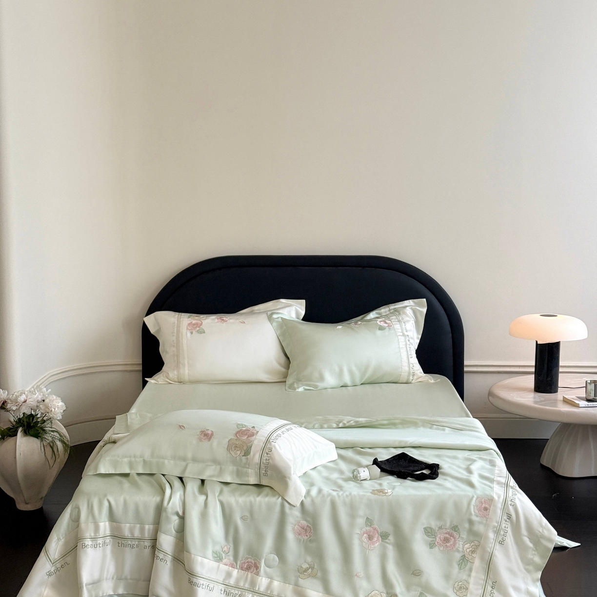 91家纺网 家纺一手货源 找家纺 （总）MIU缪家居 2025新款60支兰精天丝夏被四件套 沁山茶【劵后控价398 298】