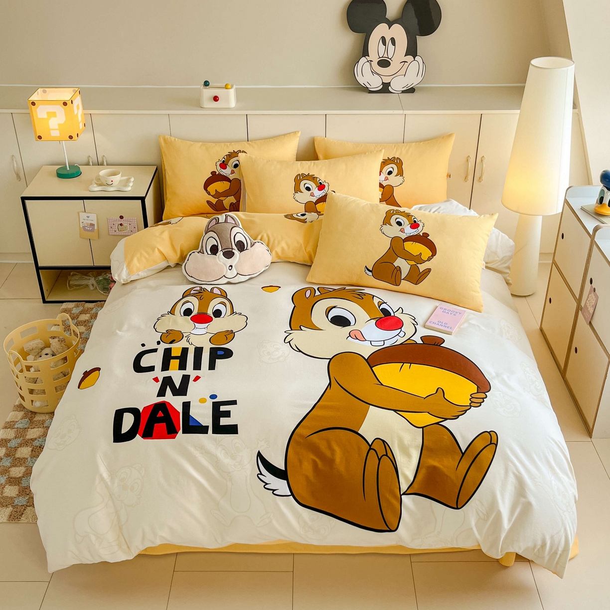 91家纺网 家纺一手货源 找家纺 （总）玉元坊 2025年5月新品 大版卡通全棉纯棉床单床笠加厚四件套