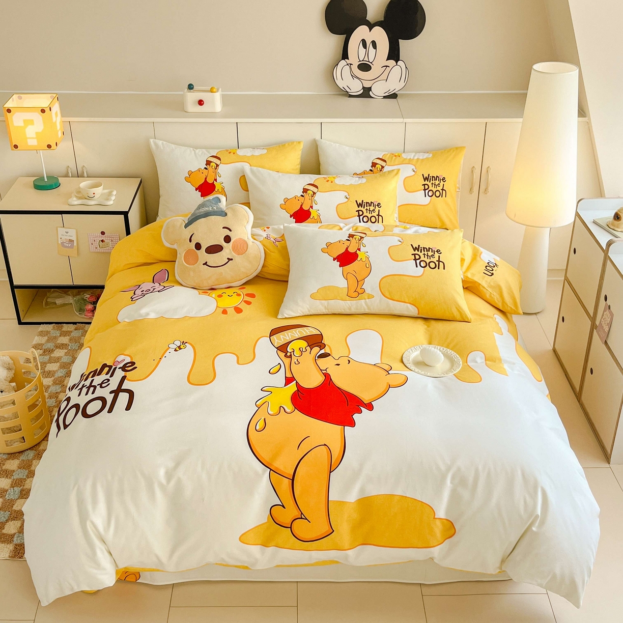 91家纺网 家纺一手货源 找家纺 （总）玉元坊 2025年5月新品 大版卡通全棉纯棉床单床笠加厚四件套