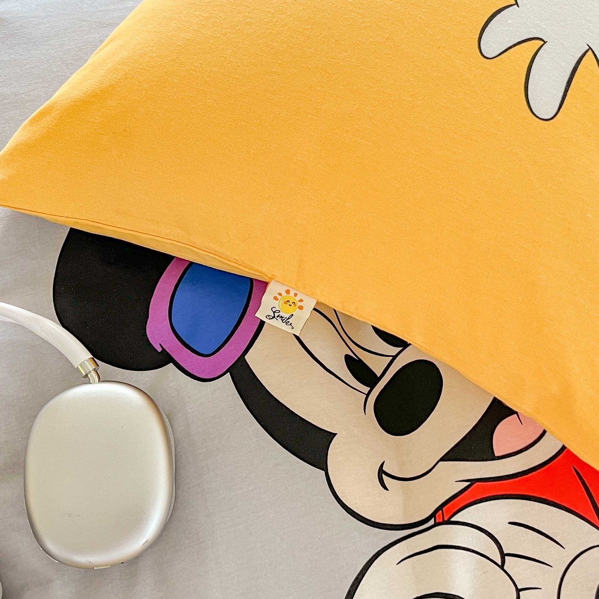 91家纺网 家纺一手货源 找家纺 玉元坊 2025年5月新品 大版卡通全棉纯棉床单床笠加厚四件套 米奇妙妙